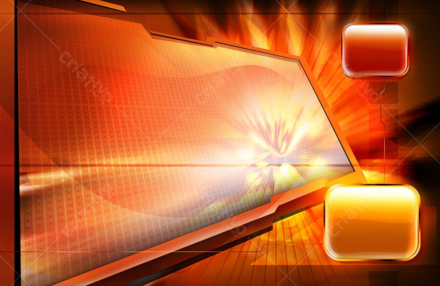Design abstrato laranja e dourado