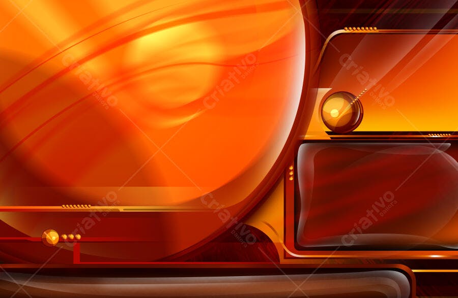 Design abstrato laranja e marrom