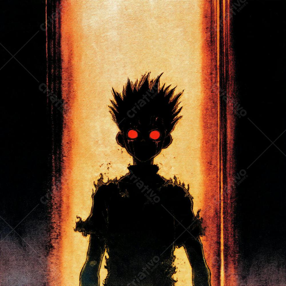 Anime album cover capa em alta qualidade
