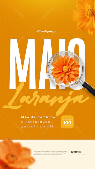Maio Laranja Campanha de Combate à Exploração Sexual Infantil story (1)