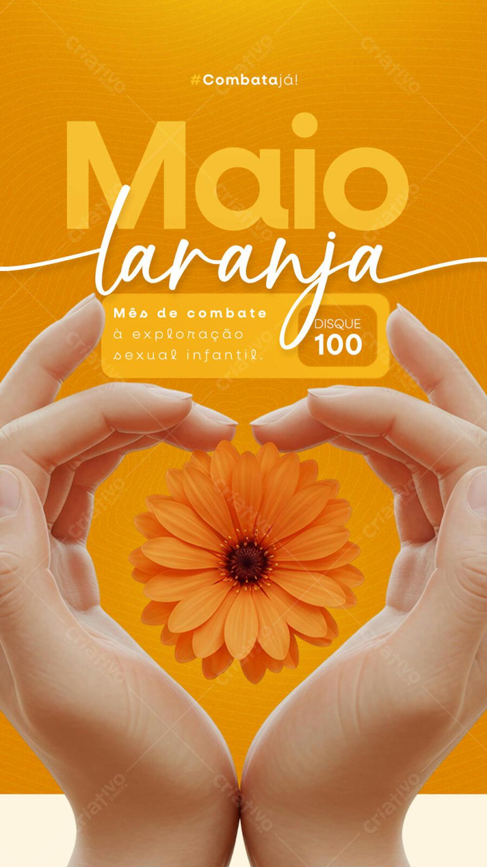 Maio Laranja Campanha de Combate à Exploração Sexual Infantil story (4)
