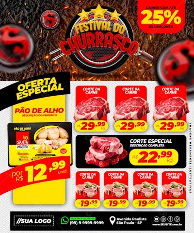 ENCARTE FESTIVAL DO CHURRASCO REDES SOCIAIS