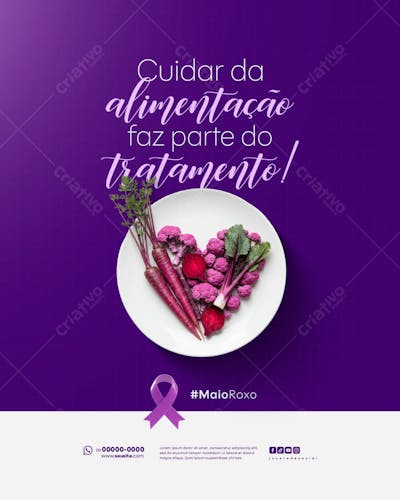 Maio Roxo Campanha mês de conscientização sobre Doenças Inflamatórias Intestinais Feed (5)