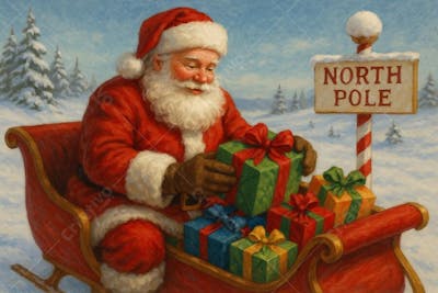 Imagem IA do Papai Noel 