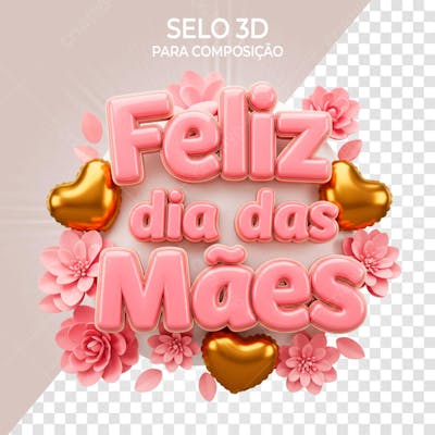 Feliz dia das mães com balão