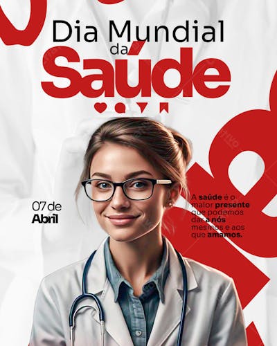 FLYER DO DIA MUNDIAL DA SAÚDE