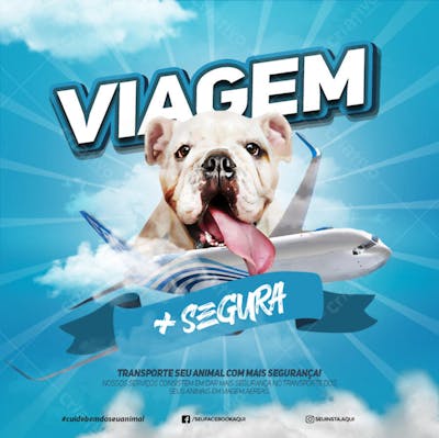 FLYER PETS SHOPP VIAGEM COM SEU PET