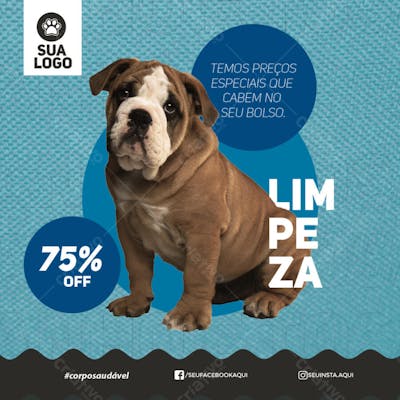 FLYER PETS SHOPP LIMPEZA