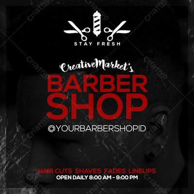 FLYER BARBEARIA - BARBEIRO 1
