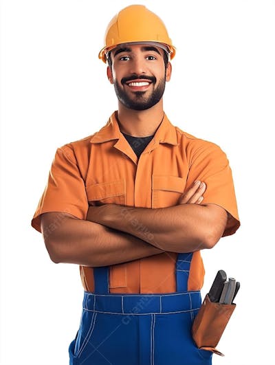 Um homem operario com roupa de trabalho (2)