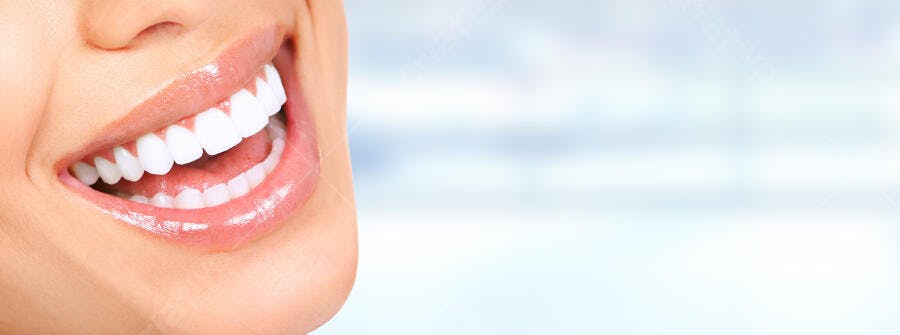 Sorriso Branco Perfeito Dentes Saudáveis