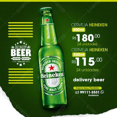 flyer cerveja delivery beer