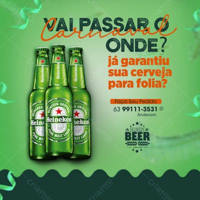 flyer cerveja carnaval heineken