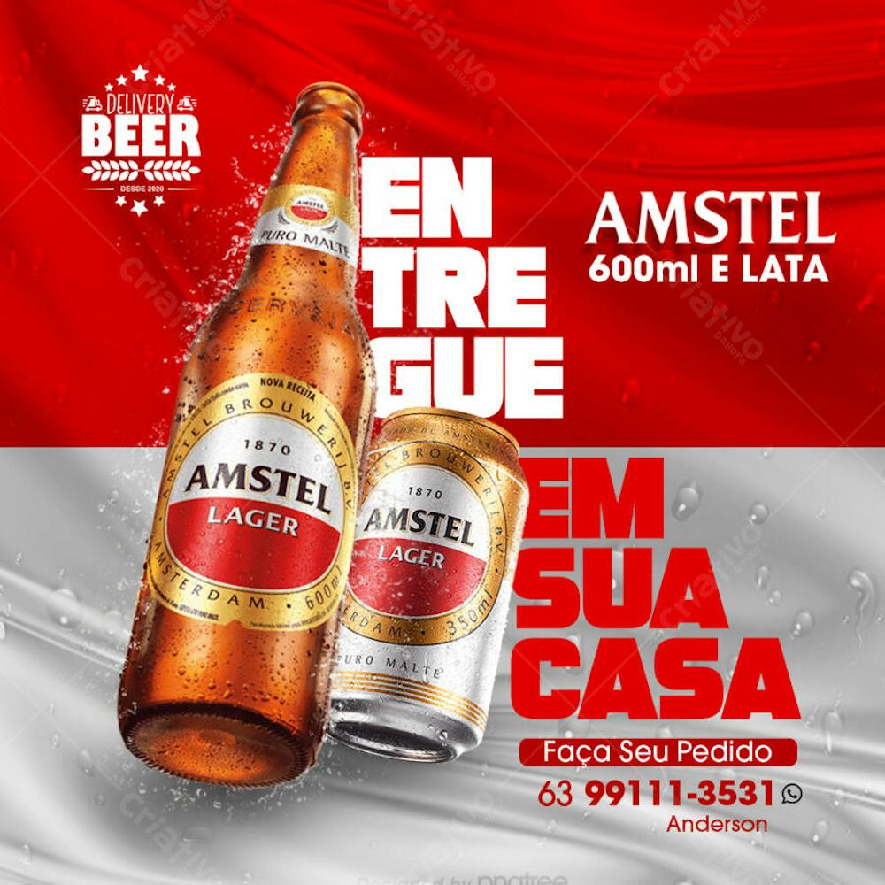 FLYER ENTREGA EM CASA CERVEJA