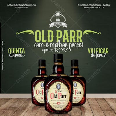 FLYER OLD PAAR BEBIDAS