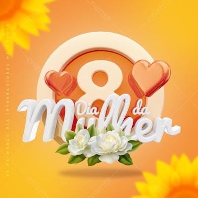 flyer Dia da Mulher 3d