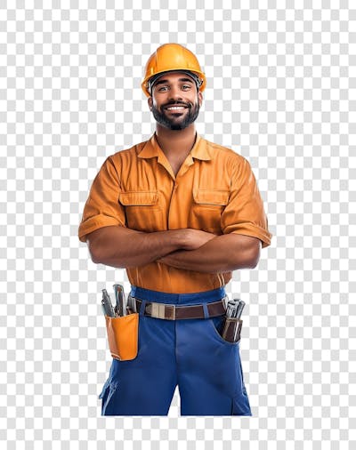 Um homem operario com roupa de trabalho (1)
