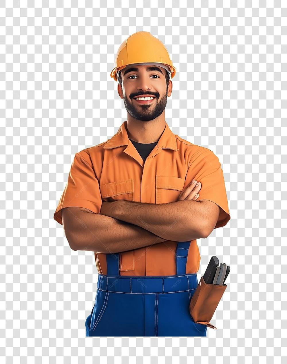 Um homem operario com roupa de trabalho (2)