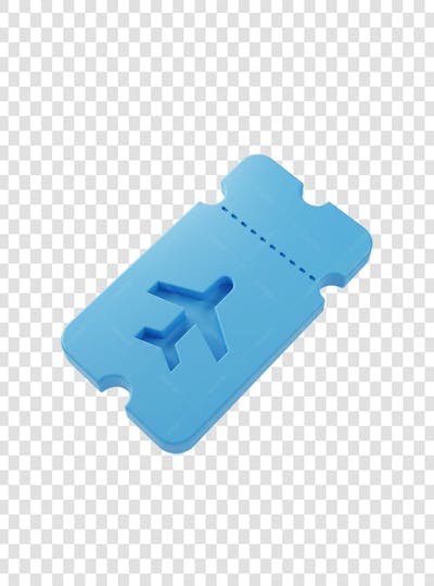 Elemento 3D agência de viagens PNG TRANSPARENTE (4)