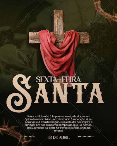 CRUZ SEXTA FEIRA SANTA PÁSCOA