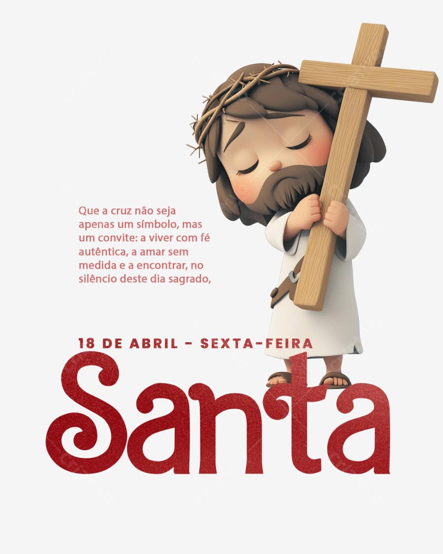 Imagem para Sexta-Feira Santa PSD Editável