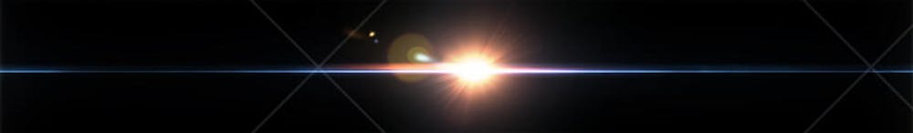 Lens flare em alta qualidade