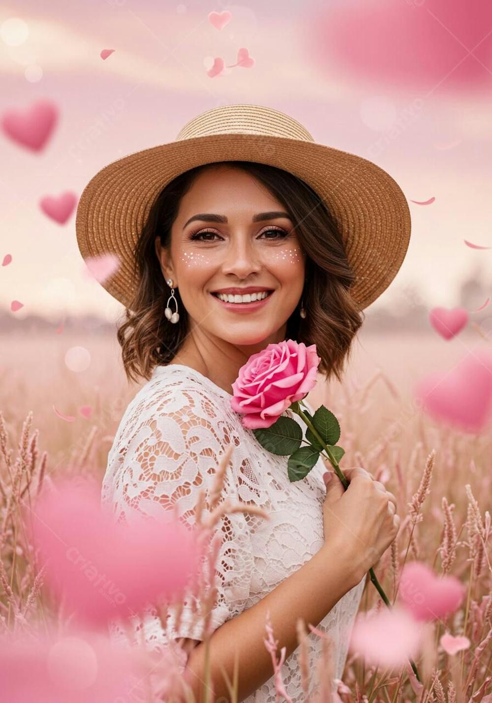 Mulheres feliz realista para composição dias das mães (1)