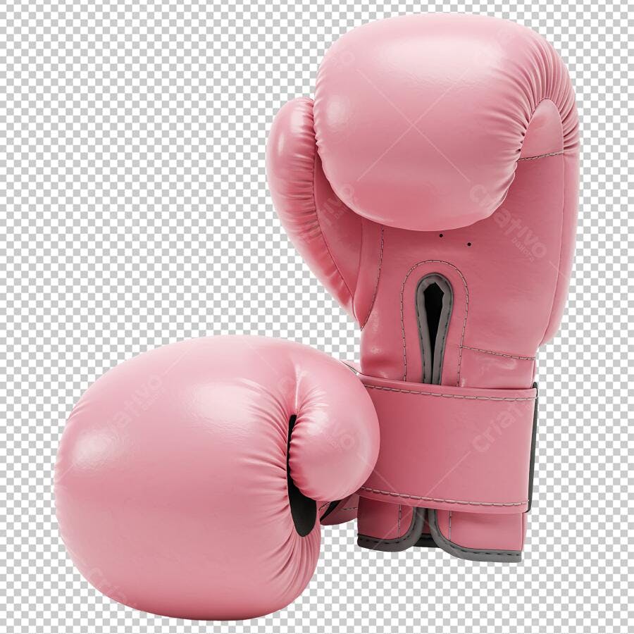 Mockup Luvas de Boxe Rosa PNG com fundo transparente