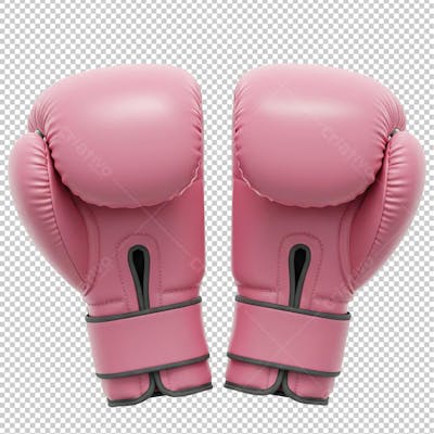 Luva de boxe rosa para conscientização sobre o câncer de mama