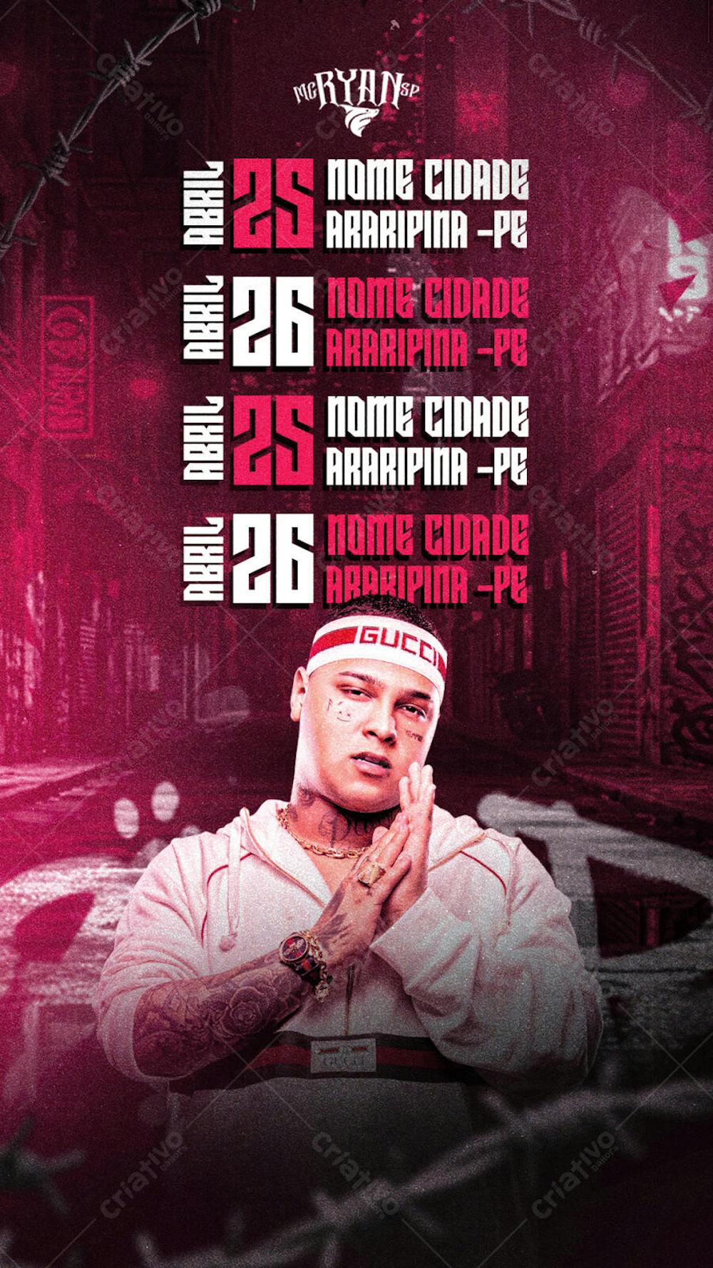 FLYER FUNK ARTISTA AGENDA DE SHOWS