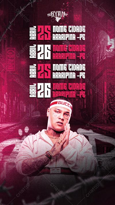 FLYER FUNK ARTISTA AGENDA DE SHOWS