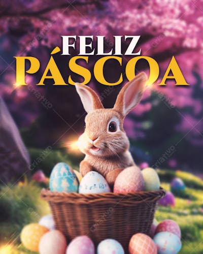 FELIZ PASCOA MINIMALISTA