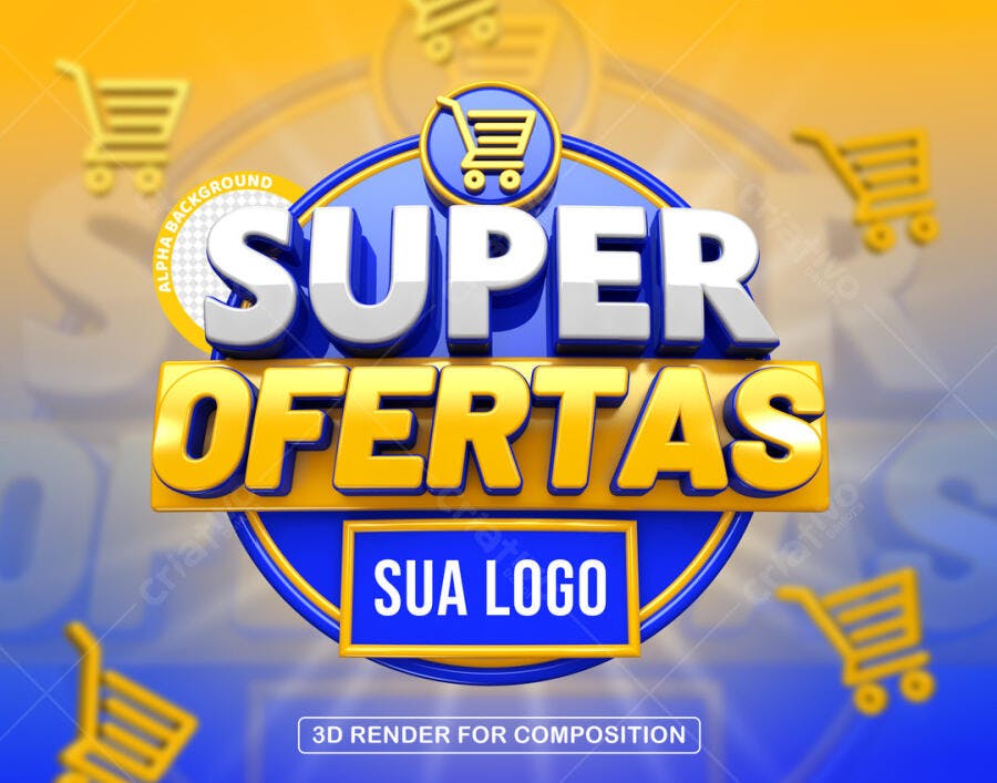 Banner Super Ofertas PSD Editável