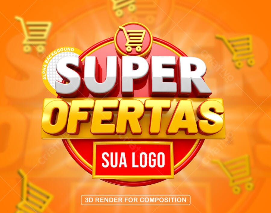 Banner de Super Ofertas PSD Editável