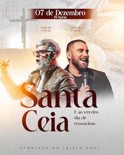FLYER GOSPEL SANTA CEIA DO SENHOR