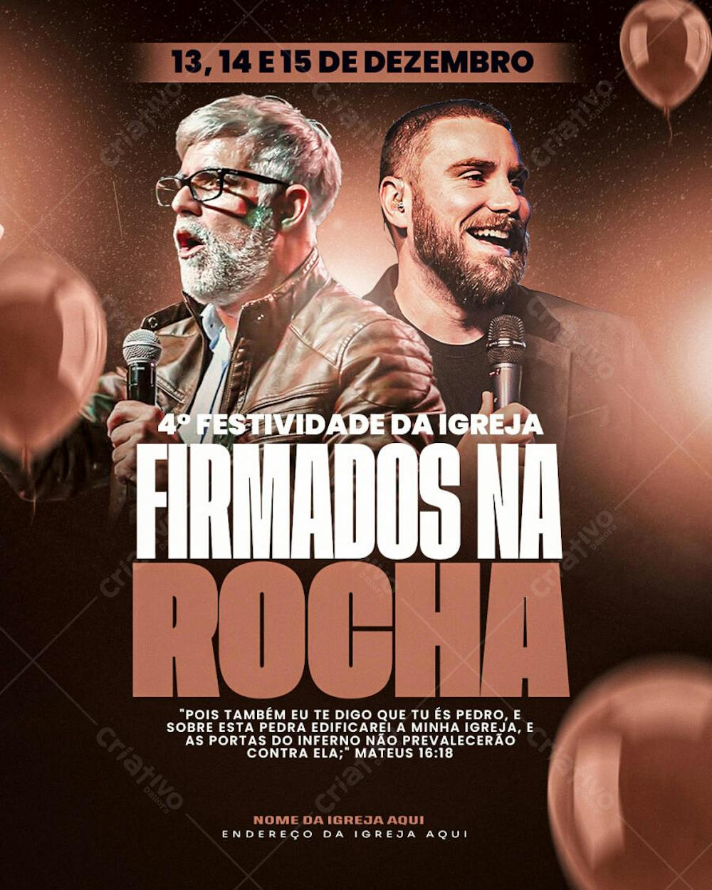 FLYER GOSPEL ANIVERSÁRIO DA IGREJA
