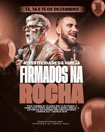 FLYER GOSPEL ANIVERSÁRIO DA IGREJA