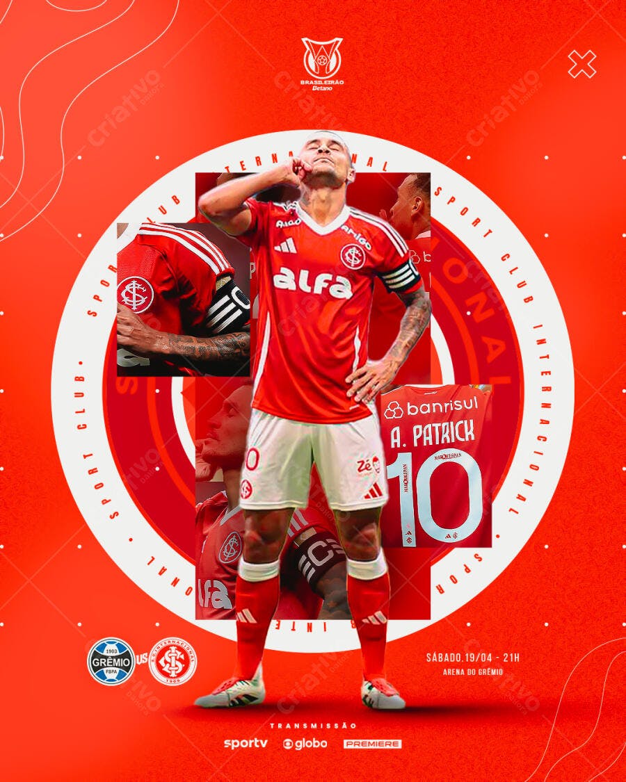 Flyer Jogo de Futebol PSD Editável