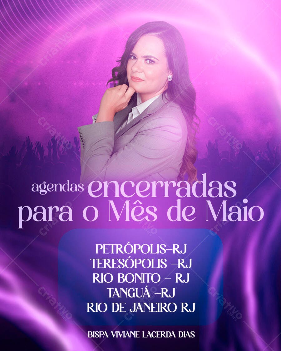 Flyer Evento Gospel Maio PSD Editável