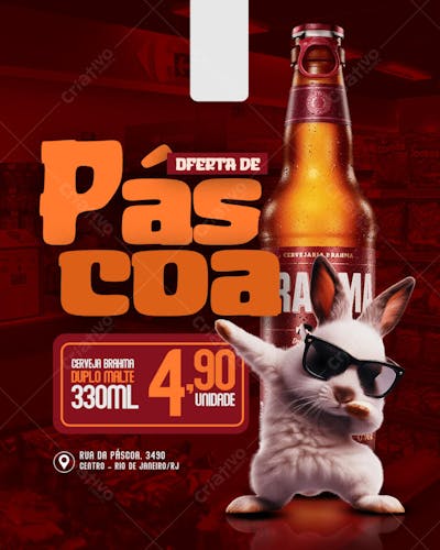 PROMOÇÃO DE PÁSCOA CERVEJA SUPERMERCADO E ADEGA BEBIDAS