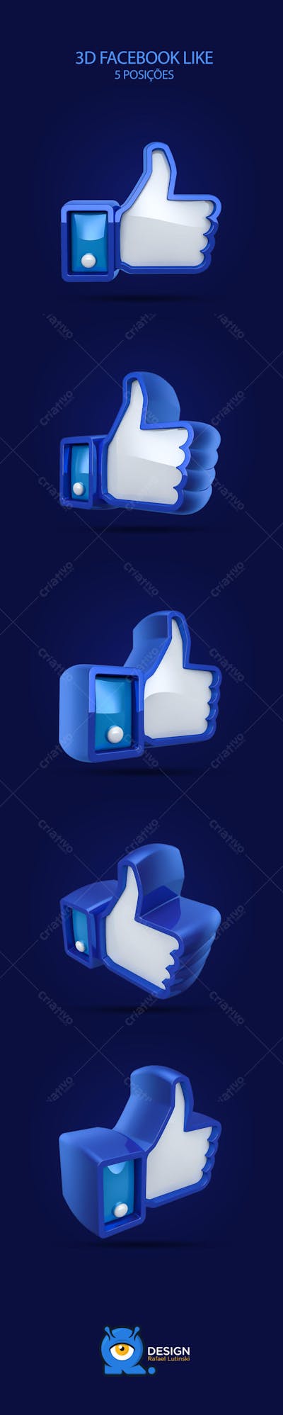 3D Facebook Like