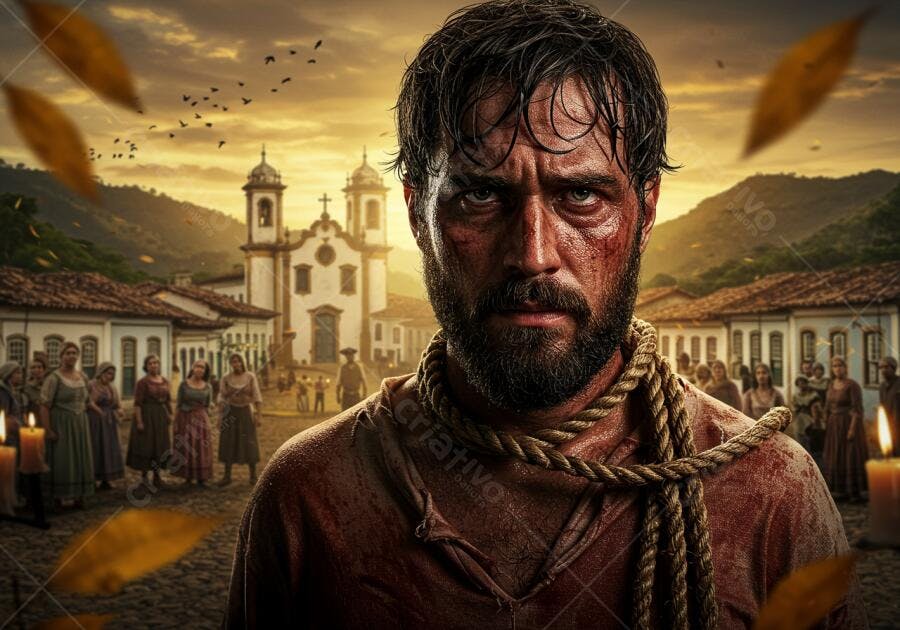 Imagem histórica PSD Editável: Inquisição Colonial