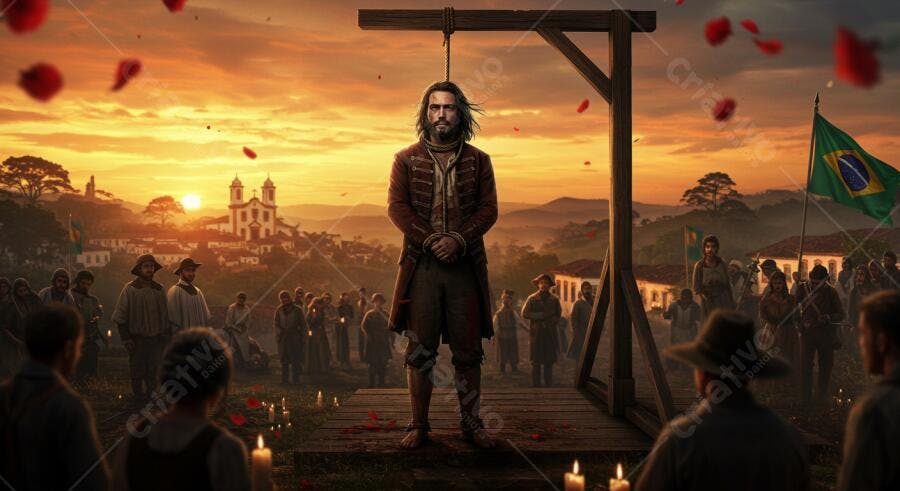 Imagem Histórica Tiradentes PSD Editável