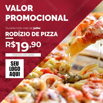 FLYER PIZZA RODÍZIO DE PIZZA PROMOÇÃO