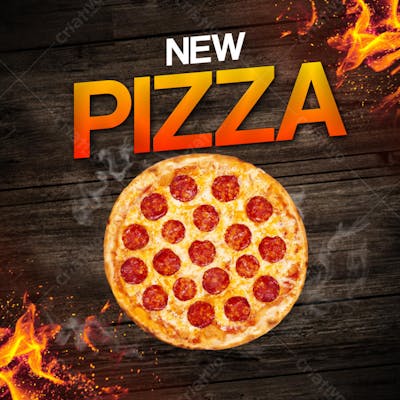 flyer new pizza