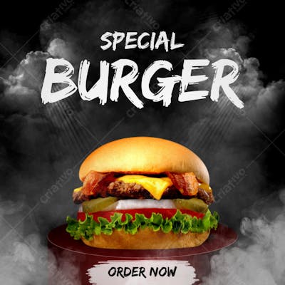 Flyer hambúrguer especial