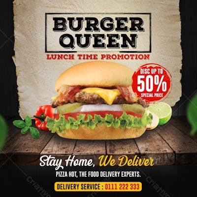 FLYER HAMBURGUER burger queen