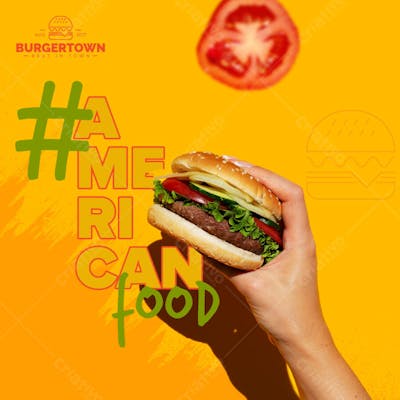 flyer Delicious hamburguer