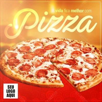 FLYER A VIDA FICA MELHOR COM PIZZA