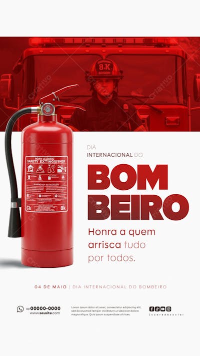Dia Internacional do Bombeiro 04 de Maio Social Media story editável (6)